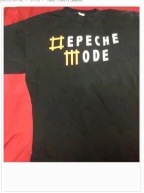 Depeche Mode concert tshirt
